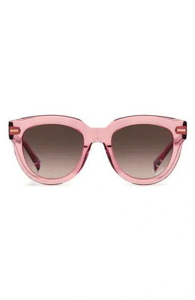 Missoni 51mm Round Sunglasses In Pink