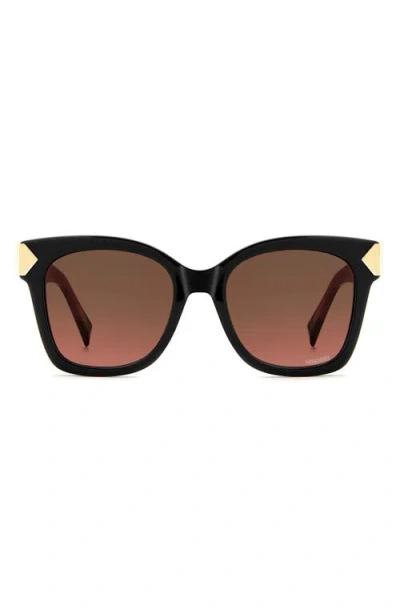 Missoni 52mm Gradient Square Sunglasses In Black