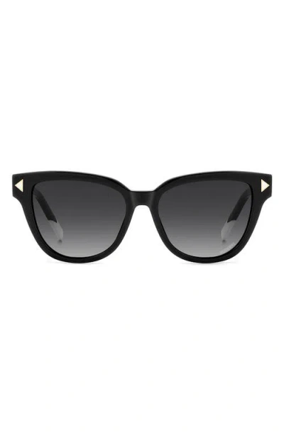 Missoni 53mm Cat Eye Sunglasses In Black/dark Grey