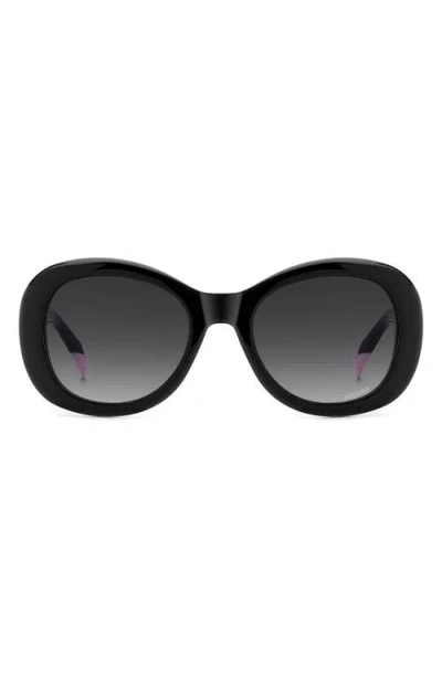 Missoni 53mm Gradient Oval Sunglasses In Black/dark Grey Sf