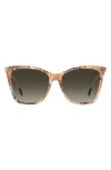 Missoni 54mm Cat Eye Sunglasses In Beige Pattern