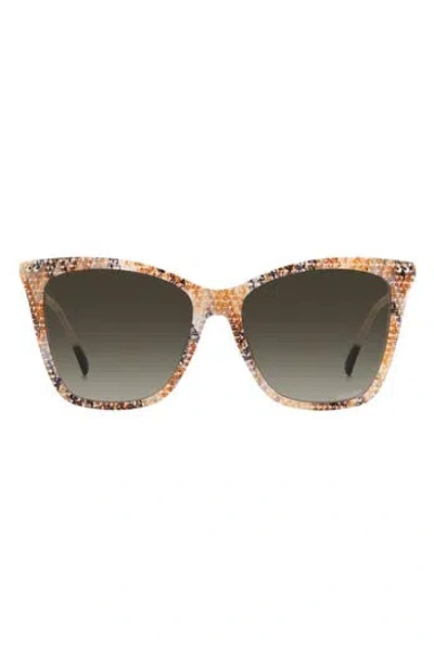 Missoni 54mm Cat Eye Sunglasses In Beige Pattern
