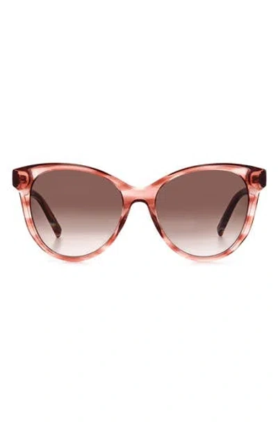 Missoni 54mm Gradient Cat Eye Sunglasses In Pink Horn/brown Gradient