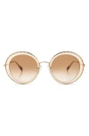 Missoni 54mm Gradient Round Sunglasses In Gold