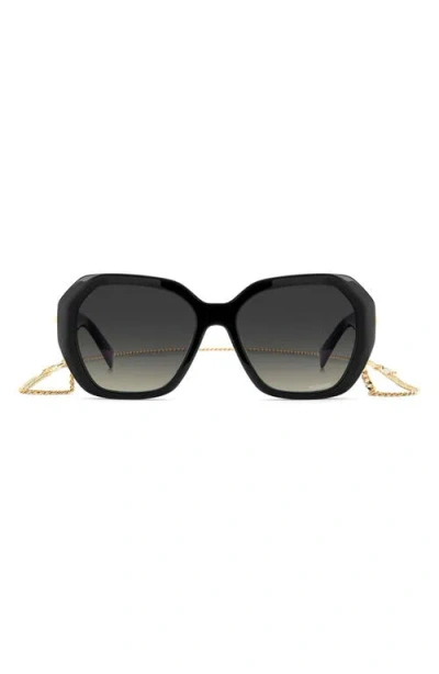 Missoni 55mm Gradient Geometric Sunglasses In Black