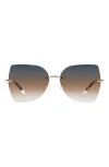 Missoni 56mm Gradient Cat Eye Sunglasses
