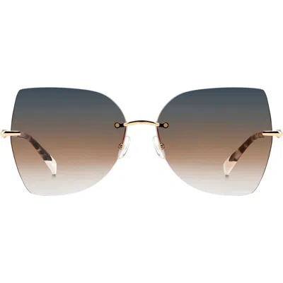 Missoni 56mm Gradient Cat Eye Sunglasses In Brown