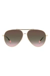 Missoni 57mm Gradient Aviator Sunglasses In Gold