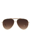Missoni 57mm Gradient Aviator Sunglasses In Gold Brown Horn