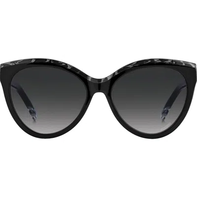 Missoni 57mm Gradient Cat Eye Sunglasses In Black