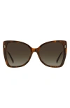 Missoni 58mm Gradient Cat Eye Sunglasses In Havana/brown Gradient