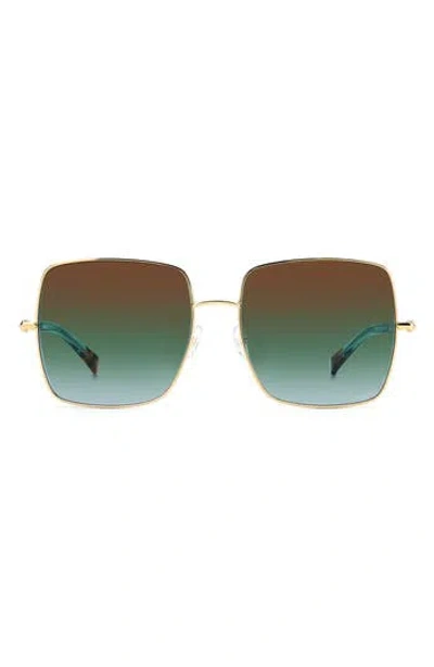 Missoni 58mm Square Oversize Sunglasses In Gold