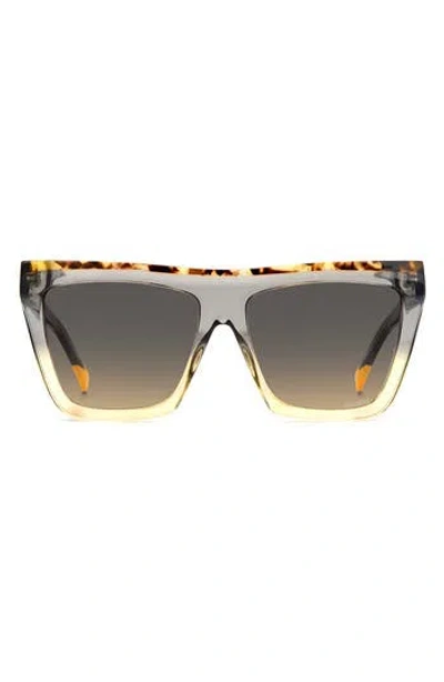 Missoni 59mm Gradient Flat Top Sunglasses In Gray