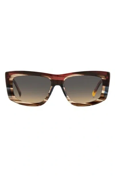MISSONI MISSONI 60MM GRADIENT RECTANGULAR SUNGLASSES
