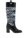 Missoni 75mm Sophie Zigzag Boots In Multi