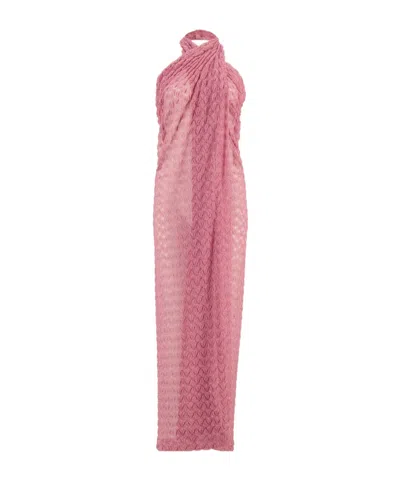 Missoni A Shoulder-length Dress In Pink