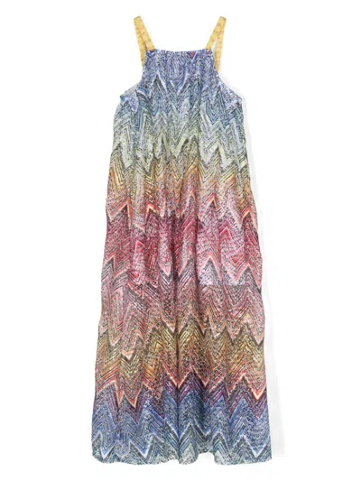 Missoni Kids' Abito Con Paillettes In Multicolor