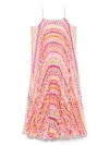 Missoni Pleated Dress In Fucsia