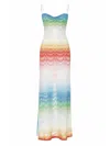Missoni Wave Pattern Metallic Viscose Dress In Multi