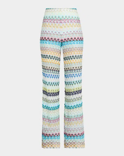 Missoni Abstract Floral Lace Wide-leg Trousers