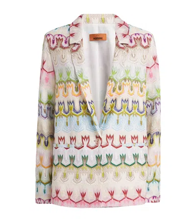 Missoni Geometric Pattern Blouse In Multicolor
