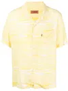 Missoni Abstract-pattern Short-sleeve Shirt In Yellow