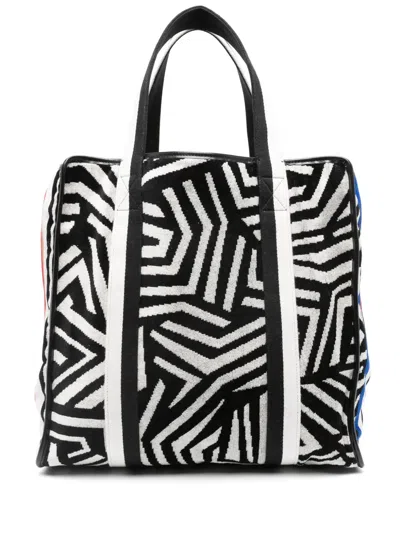 MISSONI ABSTRACT-PATTERN TERRY-CLOTH TOTE BAG