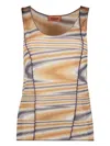 Missoni Abstract-pattern Top In Brown