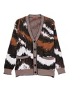 Missoni Abstract-print Buttoned Cardigan In Multi