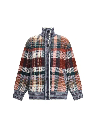 Missoni Abstract-print Cardigan In Green
