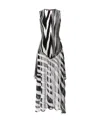 Shop Missoni Abstract-print Sleeveless Bodysuit In Gray