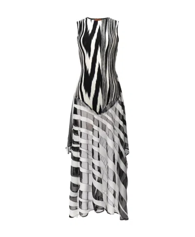 MISSONI MISSONI TRAY PATTERN SLEEVELESS JUMPSUIT