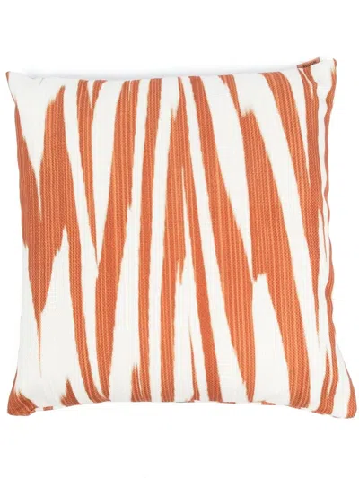 Missoni Abstract-print Square Cushion In Orange