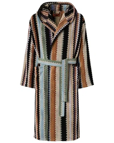 Missoni Adam Hooded Robe In Multi