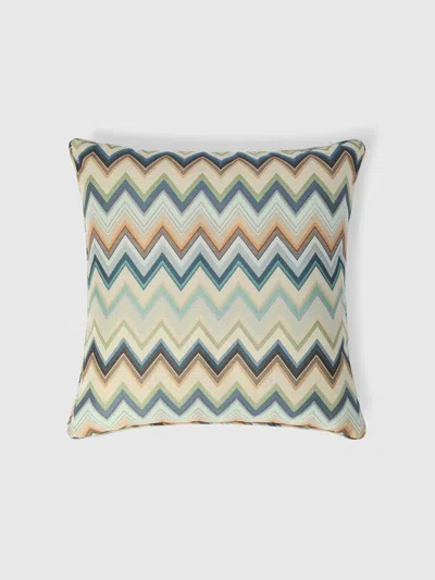 Missoni Agadir Cotton-blend Cushion 60x60 Cm In Multi