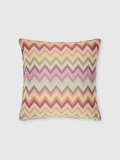 Missoni Agadir Cotton-blend Cushion 60x60 Cm In Multi