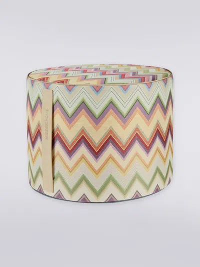 Missoni Agadir Cylindrical Pouffe 40x30 Cm In Multicoloured