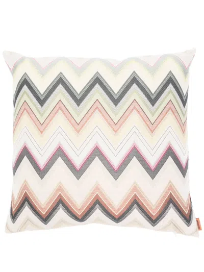 Missoni Agadir Zigzag Cushion (40cm X 40cm) In Neutrals