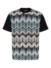 Missoni Airbrush-effect Zigzag Print T-shirt In Multi
