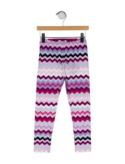 Pre-owned Missoni Babies' All Over Print Cotton Leggings W/tags In Multi