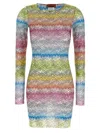 Missoni Printed Dress With Fitted Silhouette And Long Sleeves