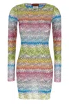 Missoni Printed Dress With Fitted Silhouette And Long Sleeves