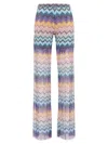 Missoni Wide-leg Trousers In All-over Print