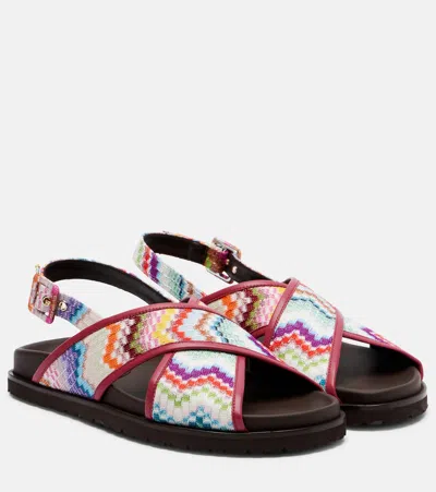 Missoni Allan Zigzag Sandals In Multi