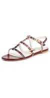 MISSONI ALMA SANDALS RASCHEL ORANGE RED