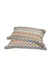 Missoni Andres Pair Of Pillowcases In Multi