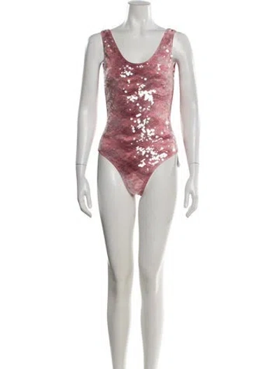 Pre-owned Missoni Animal Print One-piece In Pink