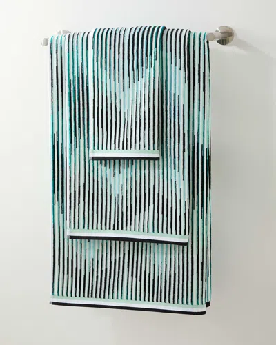 Missoni Arpeggio Bath Towel In Green