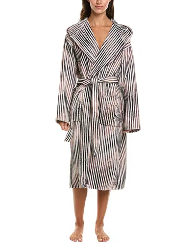 Missoni Arpeggio Hooded Bathrobe In Gray