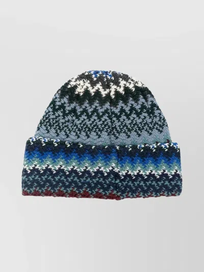 MISSONI ARTISAN CRAFTED ZIGZAG KNIT HAT